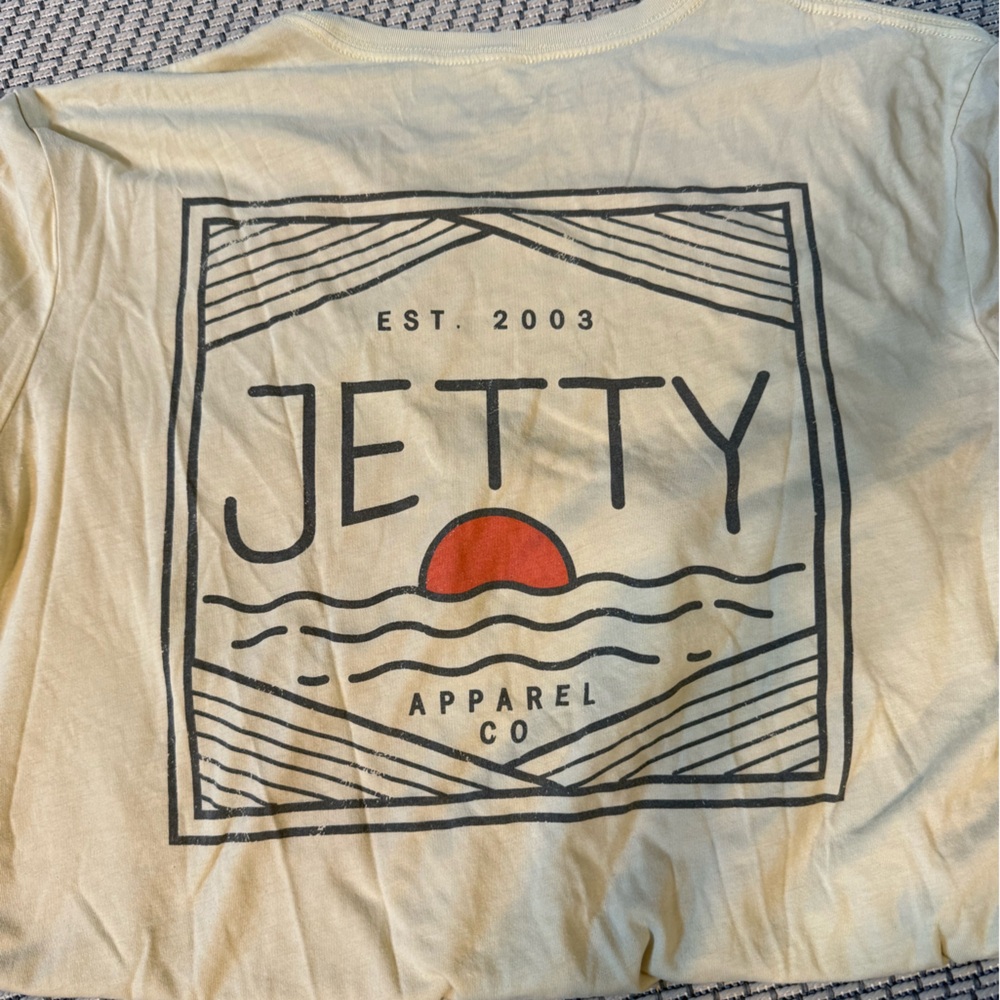 Jetty Men's Short Sleeve Tee - Cream